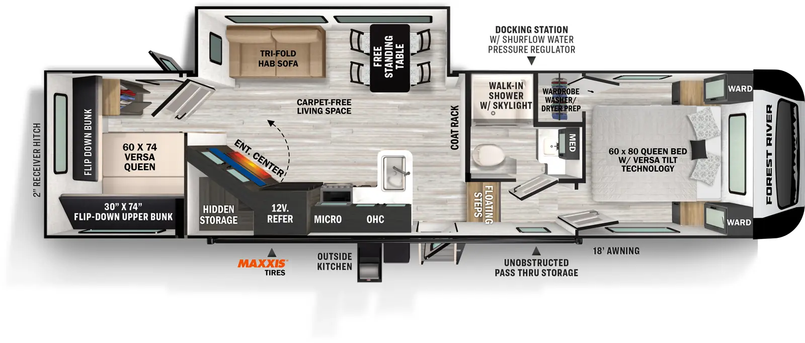 Impression 290VB Floorplan